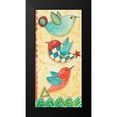 thumbnail image 2 of Del Sol, Ani 11x18 Black Modern Framed Museum Art Print Titled - Flying Birds On Yellow, 2 of 5