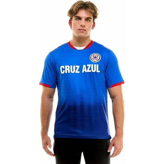 Cruz Azul Offically Licensed Jersey - Adult Soccer Game Day Jersey Inspired Shirt | Frequency, Royal, Medium