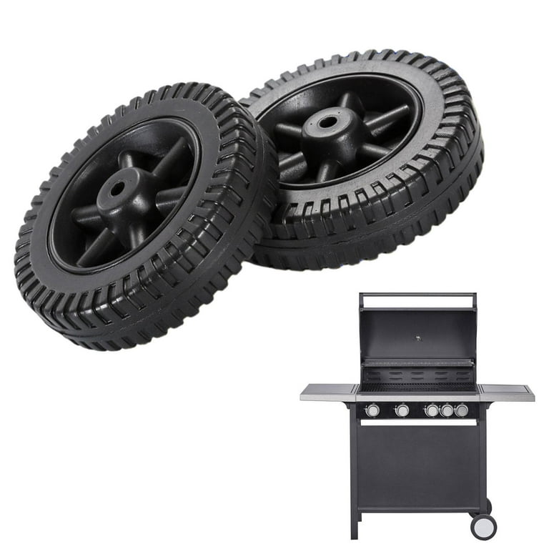 2Pcs BBQ Grill Wheel Replacement 6 inch Wheelbarrow Easy to Install Durable  Universal Wheel Hand Truck Tires for Garden Parts Style A