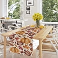 thumbnail image 2 of Fall Football Maple Leaf Pumpkin Table Runner Autumn Table Decoration for Home Kitchen Indoor Holiday Decor 13x48 Inch, 2 of 5