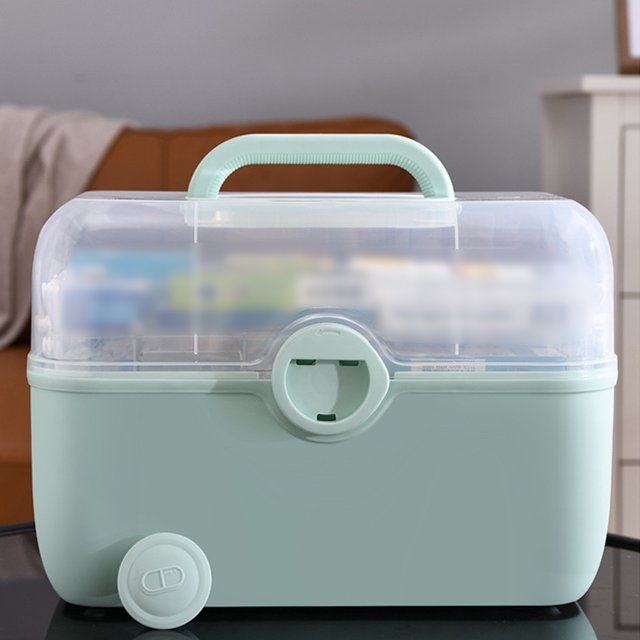 VONKY Family Organizer Box Large Capacity And Easy-to Medication Container Easy To Made Of PP light large 1Set
