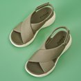 thumbnail image 4 of Sandalias Punta Abierta Plataforma Cuña para Mujer Cómodas La Playa Verano, 4 of 9