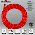 thumbnail image 4 of 18 ft. Red Rope Light Kit, 216 Incandescent Lights, Ready-to-Install, Mounting Clips Included, 4 of 9