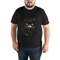thumbnail image 4 of Mens Oversize T Shirts Cat (23)Casual Short Sleeve Basic Tees Crew Neck T-Shirt Funny Graphic Tees Black or White XS-5XL, 4 of 5