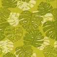 thumbnail image 1 of Ahgly Company Indoor Square Patterned Dark Yellow Green Area Rugs, 5' Square, 1 of 6
