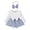 Z5-Blue, variant on Newborn Girl Romper Dress Long Sleeve Ribbed Bodysuit with Headband Winter Clothes Infant Baby Cute Outfit 0-12M,3-6 Months