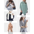 thumbnail image 3 of Bufanda MissShorthair, chal de punto suave, rosa, 100 cm, 3 of 7