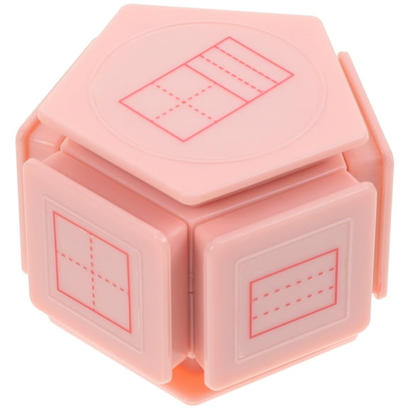 Pink Handwriting Line Stamp for DIY Crafts Made of ABS Perfect for Student Supplies and Teaching