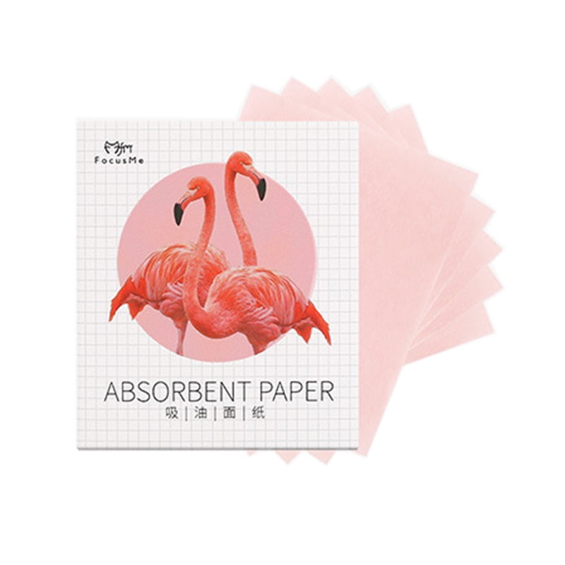 50Sheet/Bag Natural Linen Oil Blotting Sheets Facial Oil Absorbing