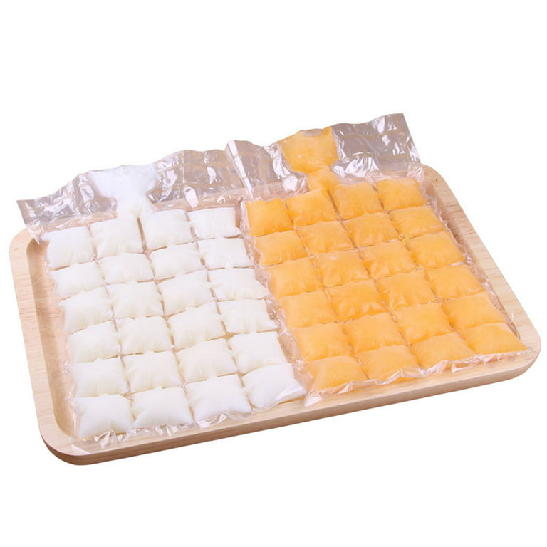 Clearance!sdjma Disposable Ice Cube Bags,Stackable Easy Release Ice Cube Mold Trays, Self-Seal Freezing Maker,Cold Ice Pack Cooler Bag for Cocktail