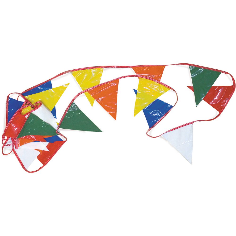 Multi Colored Chute Rope and Flags