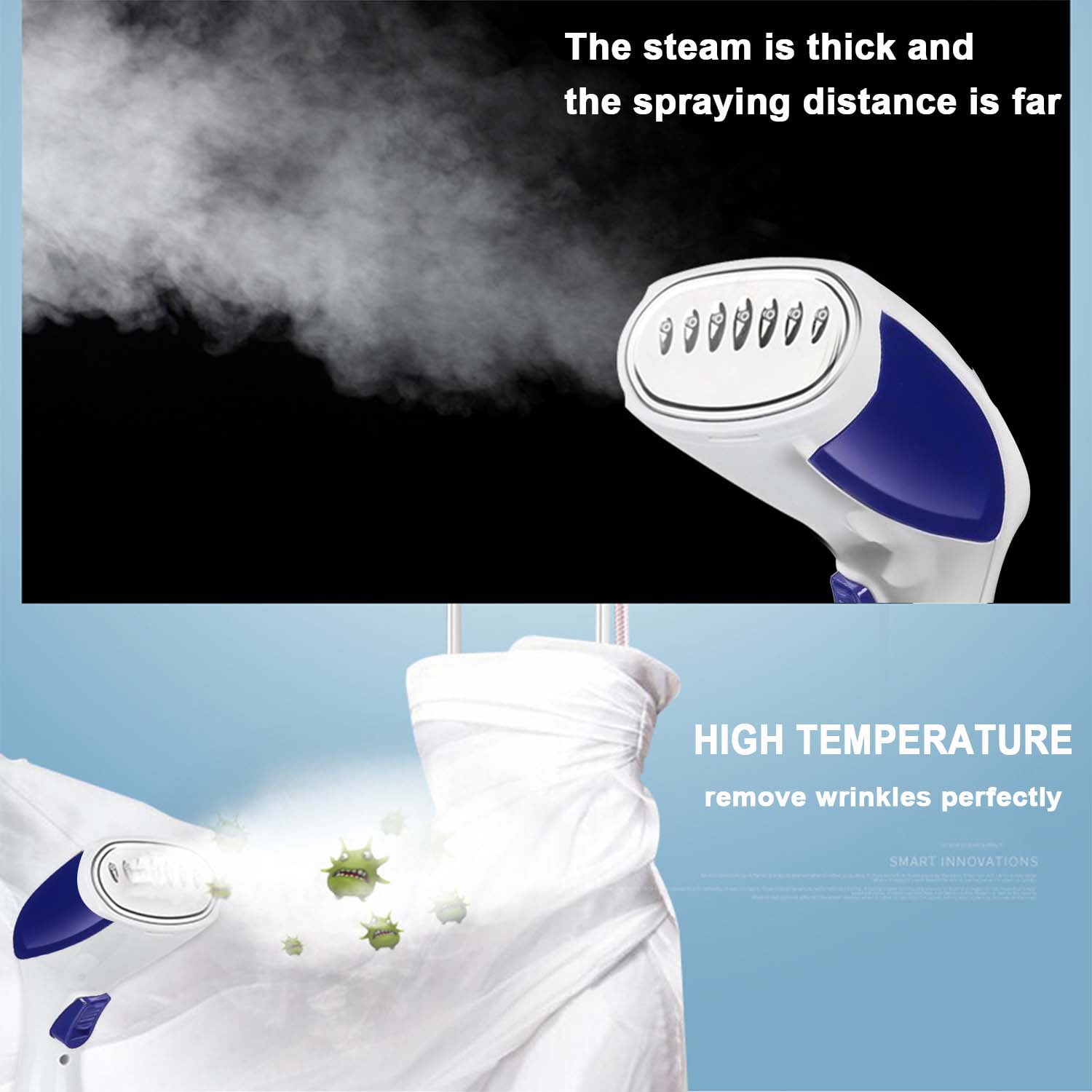 Black + Decker Easy Garment Steamer. Powerful, Quick Heat Up, Easy Fill.  White. – ASA College: Florida