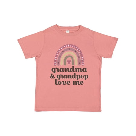 

Inktastic Grandma and Grandpop Rainbow for Girls Gift Toddler Toddler Girl T-Shirt