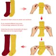thumbnail image 6 of 5 Pack Baby Girl Knee High Socks Toddler Dress Socks Baby Bow Stocking Cotton Infant Socks, 6 of 7