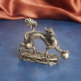 thumbnail image 5 of Animal Brass Dragon Figurine Statue Figurines Toys House Desktop Decoration, 5 of 9