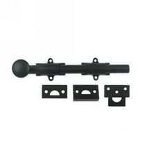 Deltana 8SB19 8" Surface Bolt; Heavy Duty; Black Finish
