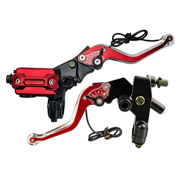 Professional Motorcycle LED Turn Signals Brake Handlebar Lever Aluminum Ergonomic Design Improved Riding Visibility