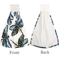thumbnail image 4 of Hanging Towels 1 Pcs, Dish Towels Watercolor Dragonflies on White Absorbent Hand Towels with Hanging Loop Washcloth for Bathroom Kitchen, 4 of 6