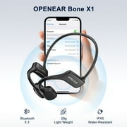TOPVISION Open Ear Bone Conduction Headphones, Wireless Bluetooth Headset with Built-in Microphones, 8Hr Playtime, Waterproof Sports Headphones for Running Workout Gym