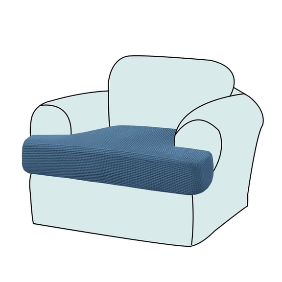 Stretch T-Cushion Sofa Slipcovers - Premium Jacquard Fabric Elastic Sofa Seat Covers, Non-Slip Couch T Cushion Covers for Armchair