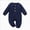 A66-Navy, variant on Baby Onesies Comfortable Long Sleeved Crew Neck Bodysuit Color Ribbed 0 3 6 9 12 18 24Months Newborn Jumpsuit Soft Unisex Baby Clothes(0-3 Months,Navy)