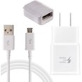 thumbnail image 1 of Samsung Fast Adaptive Wall Adapter Charger for Galaxy Note 5 4 J3 J5 J7 EP-TA20JWE + Micro USB Cable + OTG Adapter – White, 1 of 1