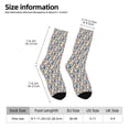 thumbnail image 2 of KLL Colorful Lightning Bolts Print Cool Socks Men's Women's Crew Socks Funny Crazy Novelty Stockings, 2 of 6