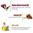 thumbnail image 5 of WOW Skin Science Onion Black Seed Hair Oil - WITH COMB APPLICATOR - Controls Hair Fall - NO Mineral Oil, Silicones, Cooking Oil & Synthetic Fragrance - 200 ml, 5 of 6