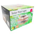 thumbnail image 6 of iGlow 8 Pack Copper / White 6 x 6 Solar Post Light SMD LED Deck Cap Square Fence Outdoor Garden Landscape PVC Vinyl Wood, 6 of 6