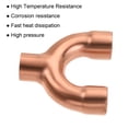 thumbnail image 4 of Unique Bargains Tee Y Type Copper Fitting Welding Joint 3/8 Inch ID for HVAC Air Conditioner Refrigeration, 4 of 5