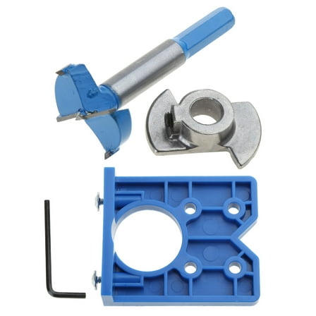 Yokua Forstner Drill Guide 35mm Hinge Drilling Jig for Cabinet Wood Process DIY Tool