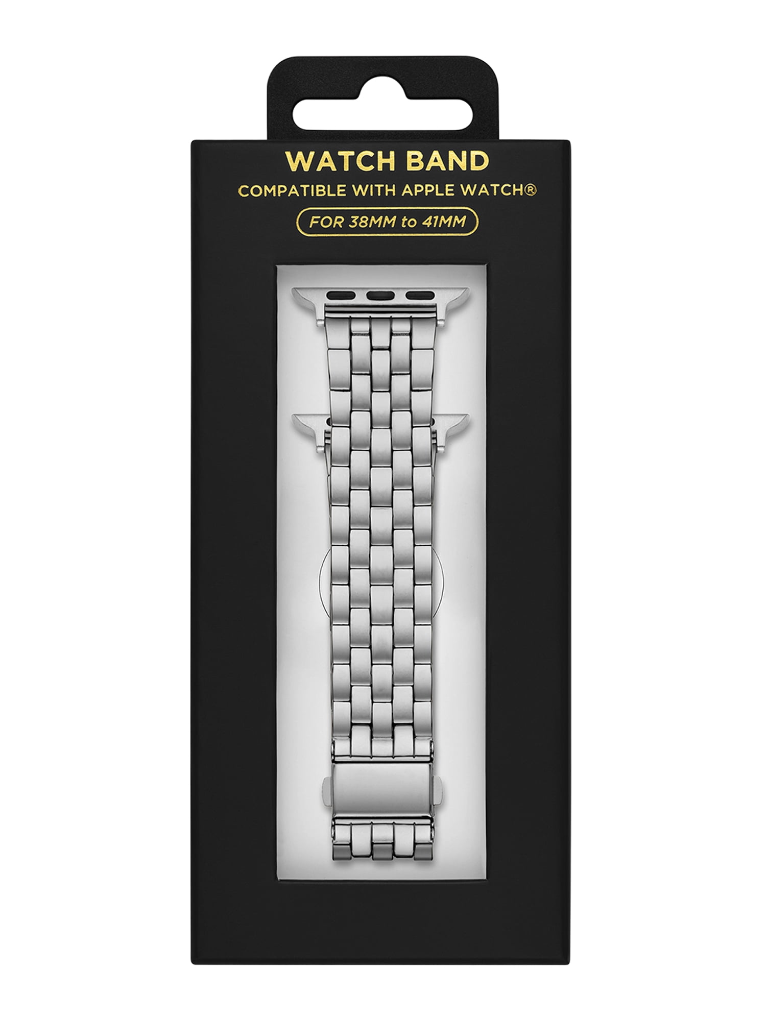 Interchangeable Silver Tone 5 Link Bracelet Tech Band (FMDBA049) 38/41