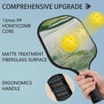 thumbnail image 4 of Pickleball Paddles Set Of 1, Fiberglass Surface, Turquoise Marble Pattern, 1 Paddle, 2 Balls & Bag, 4 of 5
