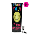 thumbnail image 1 of PUMP UP YOUR GREETINGS! 22in Thank You Pop Up Greeting Card Balloon - USB Powered, LED Lights, 1 of 3