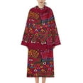 thumbnail image 2 of Mola De Panama Deer Bathrobe Plush Bathrobe Cozy Unisex Winter Bathrobe Warm Water Absorbent, 2 of 9