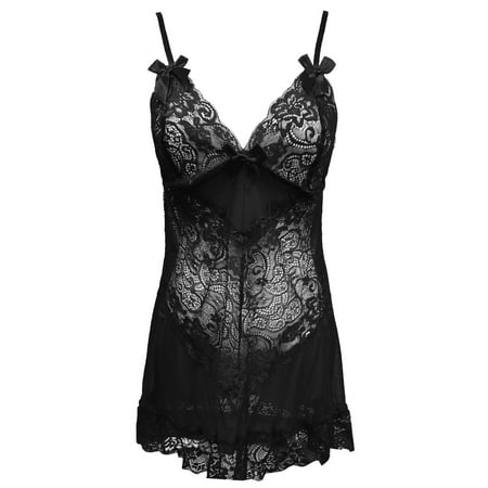 Upioiwer Lingerie Dress Lingerie Plus Size Hot Nightie For Ladies See Through Sleepwear Women S Sexy Lace Night Dress Lingerie With Thong Corset Lingerie For Women Lingerie For Women Hide Belly
