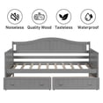 thumbnail image 5 of Aukfa Solid Wood Daybed with Storage Drawers, Twin Bed Frame - Gray, 5 of 8