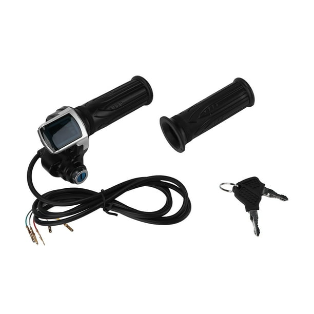 Indicador de potencia LED Bling Bling empuñadura de acelerador HalfTwist 24V para bicicletas eléctricas y scooters