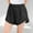 Black, variant on Mwjwdo Girls Athletic Workout Gym Shorts with Zip Pockets High Waisted Running Shorts Summer Sports Clothes for Kids 3-13 Years Navy 110