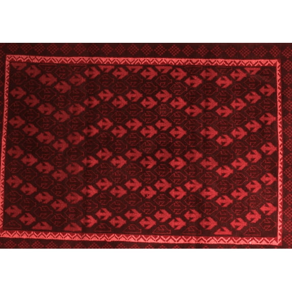 Ahgly Company Indoor Rectangle Southwestern Red Country Area Rugs, 5' x 8'