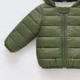 thumbnail image 3 of fatyb Toddler Winter Coat Baby Boys Girls Hooded Lightweight Quilted Jacket Full Zip Puffer Coat Outerwear, 3 of 5