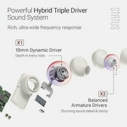 Status Between 3ANC Bone True Active Noise Cancelling Wireless Earbuds - White - iPhone & Android - ANC in Ear Buds, Charging Case, Built-in 6 Microphones, 8H Playtime, Bluetooth 5.2, IPX5 Waterproof