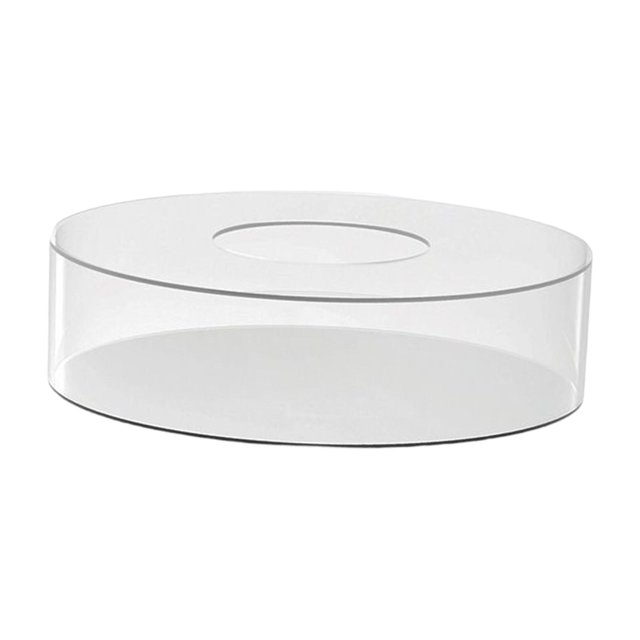 Cilindro acrílico Yuyangstore Elevador de acrílico para pastel Redondo Rellenable D30cmxH10cm