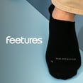 thumbnail image 6 of Feetures Elite Light Cushion Invisible Socks - Anti-Slip Sport Sock Liner with Targeted Compression - Black, M (1 Pair), 6 of 8