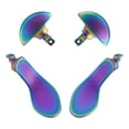 thumbnail image 2 of eXtremeRate Metallic Rainbow Aura Blue & Purple Back Paddles for PS5 Edge Controller – 4PCS Metal Buttons, 2 of 8