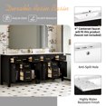 thumbnail image 6 of 72'' Bathroom Vanity with Ceramic Sink Combo Set, Modern Freestanding Single Bathroom Cabinet with 4 Drawers & 2 Cabinets,Storage Cabinet for Bathroom, Solid Wood Frame Vanity Set, 6 of 9