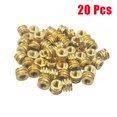 thumbnail image 1 of 20pcs #6 32 6-32 6 Brass Threaded Heat Set Screw Inserts for 3D Printing Metal, 1 of 10