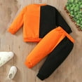 thumbnail image 4 of Mercatoo Toddler Halloween Tops Pants Sets 2pc Fall Pullover Sweatshirts Joggers Sweatpants Outfits Baby Boys Cute Graphic Tops, 4 of 7