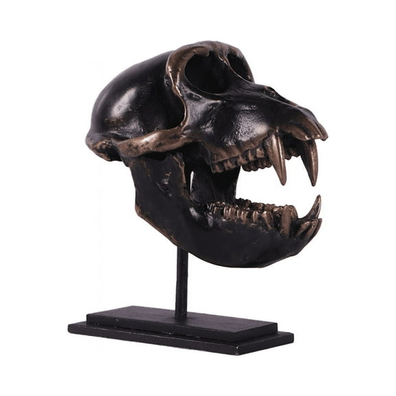 Monkey Macaque Skull Life Size Statue