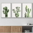 thumbnail image 2 of wall26 Framed Wall Art Print Set Watercolor Southwestern Desert Cactus Nature Wilderness Illustrations Modern Art Rustic Scenic Colorful for Living Room, Bedroom, Office Natural - 24"x36"x3, 2 of 5